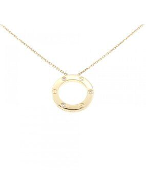 Cartier Love Necklace Half Diamond